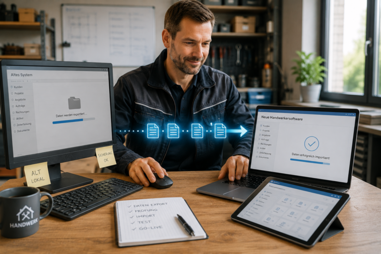 Handwerkersoftware wechseln: ohne Stillstand umsteigen