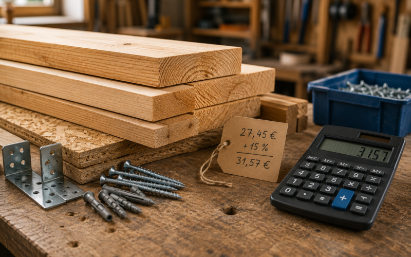 Materialaufschlag im Handwerk: Wie viel Marge ist üblich?