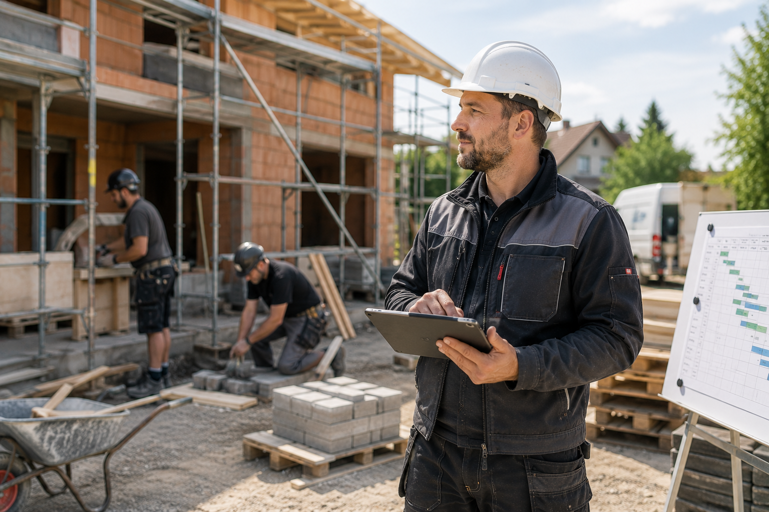 Projektmanagement im Handwerk: Methoden für die Baustelle