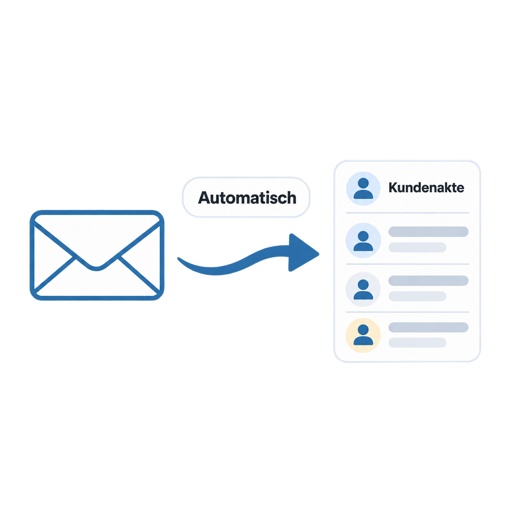 E-Mail-Verlauf automatisch an der Kundenakte